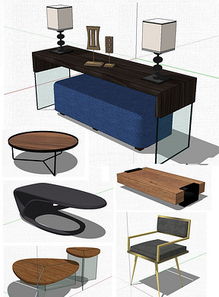 現(xiàn)代客廳SU效果圖設(shè)計(jì)與公共場(chǎng)所化妝品展示模型